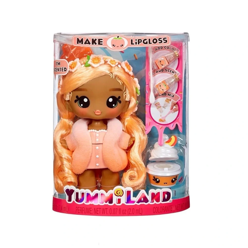 YUMMILAND Large Doll + Lipgloss Pet-Peach